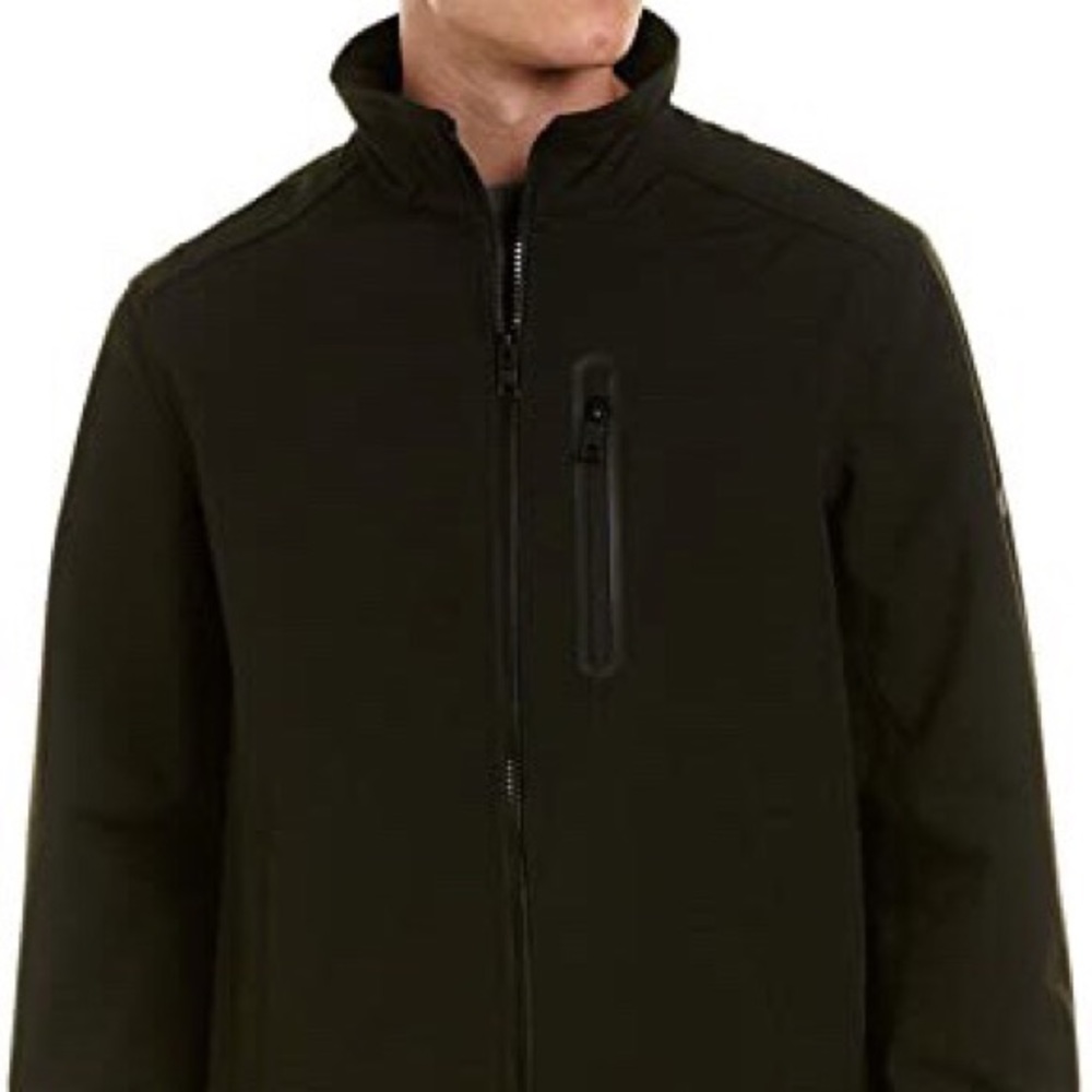 Nautica Softshell Zip Front Black Jacket EUC - Picture 10 of 13